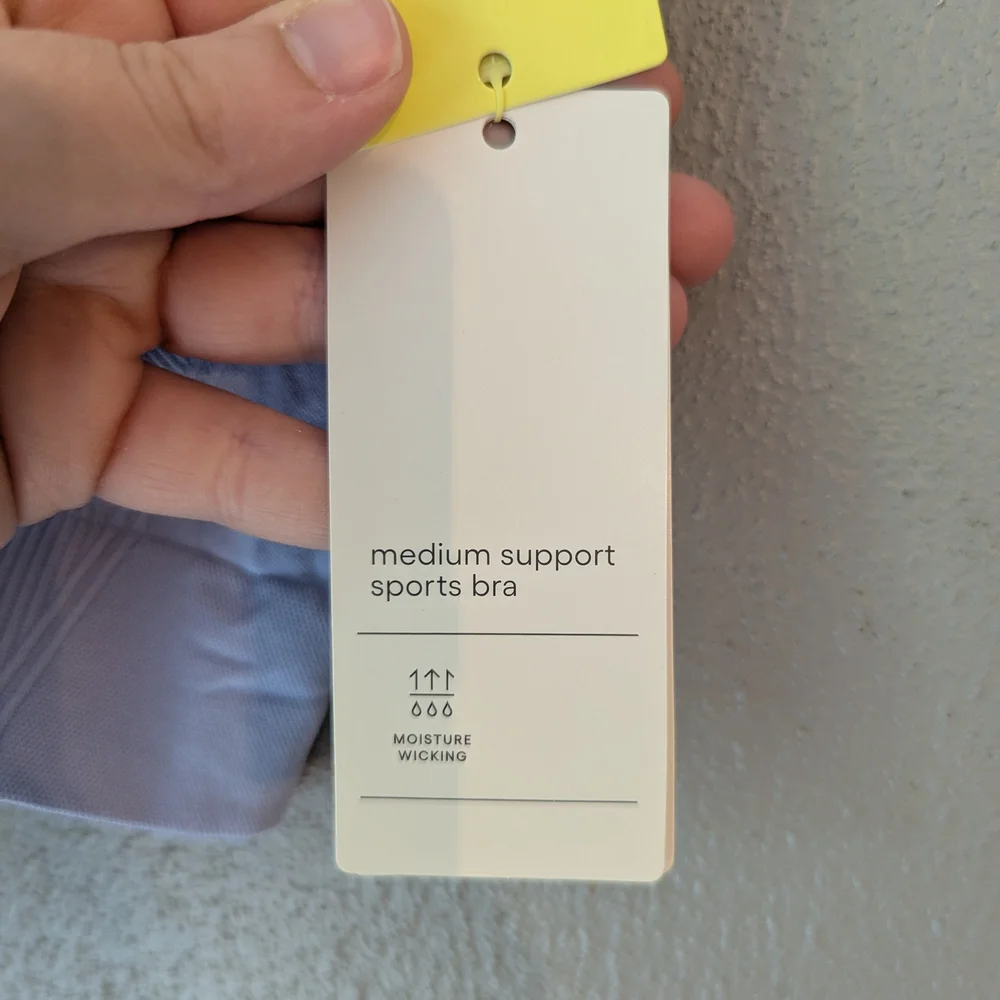 All in Motion Light Lavender Sports Bra - Picture 3 of 7